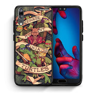 Thumbnail for Θήκη Huawei P20 Ninja Turtles από τη Smartfits με σχέδιο στο πίσω μέρος και μαύρο περίβλημα | Huawei P20 Ninja Turtles case with colorful back and black bezels