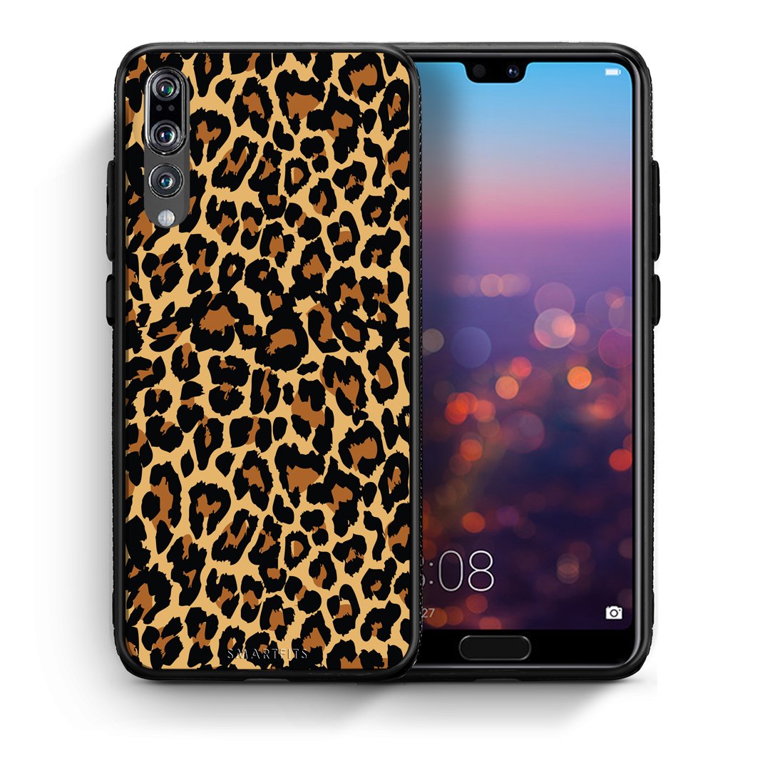 Θήκη Huawei P20 Pro Leopard Animal από τη Smartfits με σχέδιο στο πίσω μέρος και μαύρο περίβλημα | Huawei P20 Pro Leopard Animal case with colorful back and black bezels