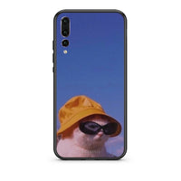 Thumbnail for huawei p20 pro Cat Diva θήκη από τη Smartfits με σχέδιο στο πίσω μέρος και μαύρο περίβλημα | Smartphone case with colorful back and black bezels by Smartfits