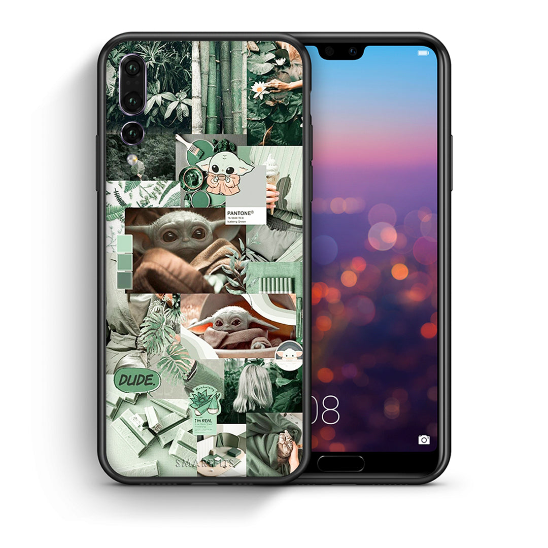 Θήκη Αγίου Βαλεντίνου Huawei P20 Pro Collage Dude από τη Smartfits με σχέδιο στο πίσω μέρος και μαύρο περίβλημα | Huawei P20 Pro Collage Dude case with colorful back and black bezels