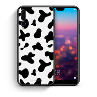 Thumbnail for Θήκη Huawei P20 Pro Cow Print από τη Smartfits με σχέδιο στο πίσω μέρος και μαύρο περίβλημα | Huawei P20 Pro Cow Print case with colorful back and black bezels