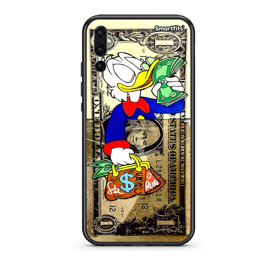 huawei p20 pro Duck Money Θήκη από τη Smartfits με σχέδιο στο πίσω μέρος και μαύρο περίβλημα | Smartphone case with colorful back and black bezels by Smartfits