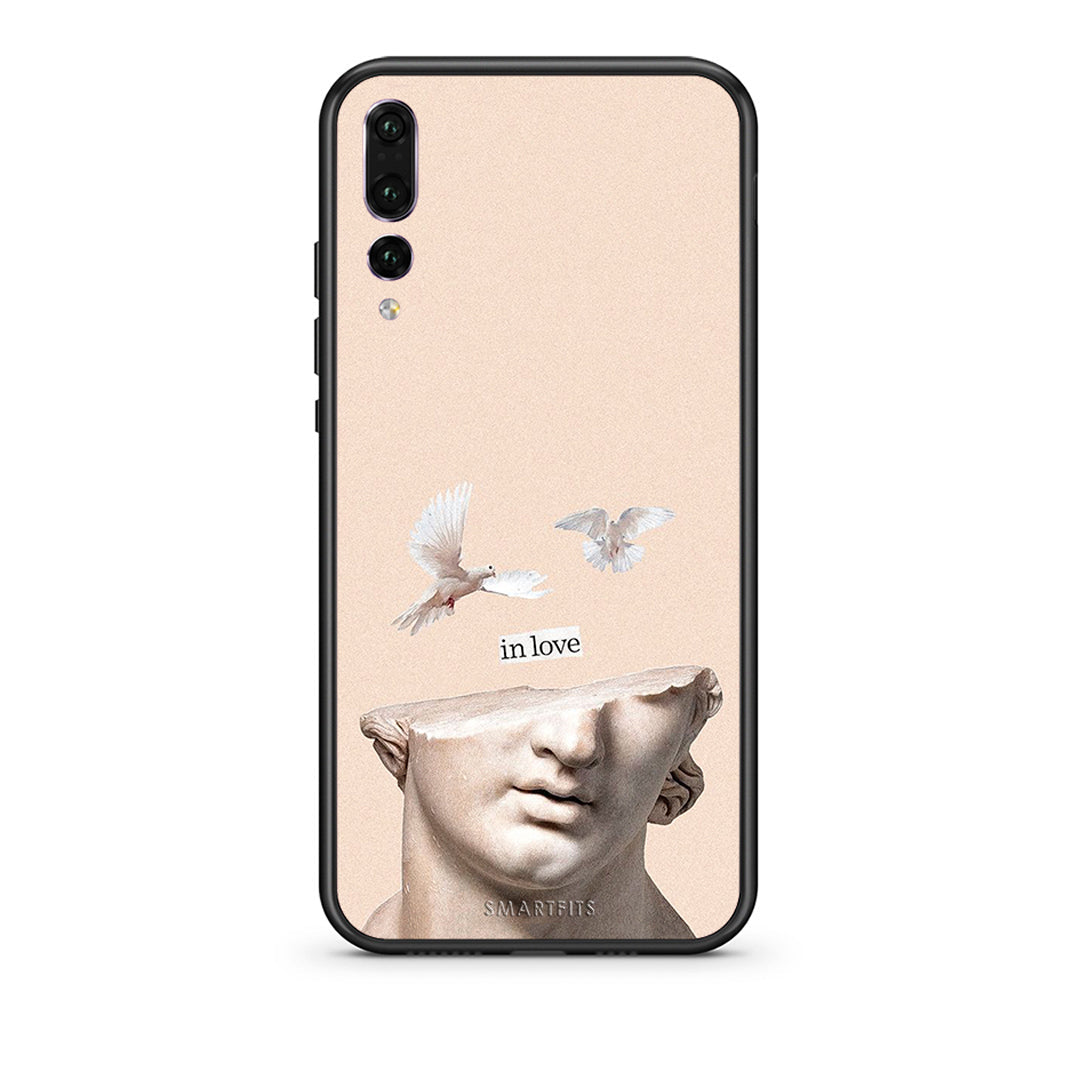 huawei p20 pro In Love θήκη από τη Smartfits με σχέδιο στο πίσω μέρος και μαύρο περίβλημα | Smartphone case with colorful back and black bezels by Smartfits