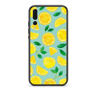 Thumbnail for huawei p20 pro Lemons θήκη από τη Smartfits με σχέδιο στο πίσω μέρος και μαύρο περίβλημα | Smartphone case with colorful back and black bezels by Smartfits