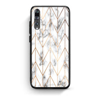 Thumbnail for 44 - huawei p20 pro Gold Geometric Marble case, cover, bumper