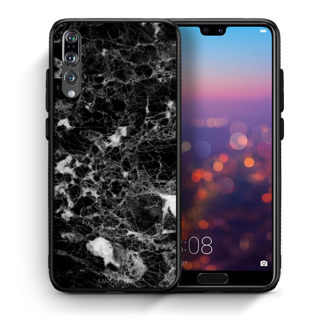 Θήκη Huawei P20 Pro Male Marble από τη Smartfits με σχέδιο στο πίσω μέρος και μαύρο περίβλημα | Huawei P20 Pro Male Marble case with colorful back and black bezels