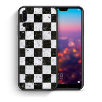 Thumbnail for Θήκη Huawei P20 Pro Square Geometric Marble από τη Smartfits με σχέδιο στο πίσω μέρος και μαύρο περίβλημα | Huawei P20 Pro Square Geometric Marble case with colorful back and black bezels
