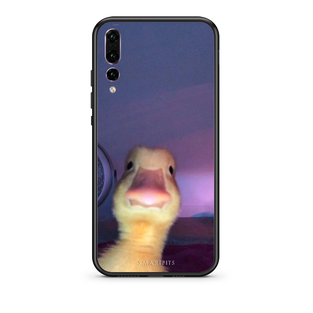 huawei p20 pro Meme Duck θήκη από τη Smartfits με σχέδιο στο πίσω μέρος και μαύρο περίβλημα | Smartphone case with colorful back and black bezels by Smartfits