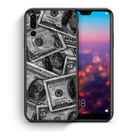 Thumbnail for Θήκη Huawei P20 Pro Money Dollars από τη Smartfits με σχέδιο στο πίσω μέρος και μαύρο περίβλημα | Huawei P20 Pro Money Dollars case with colorful back and black bezels