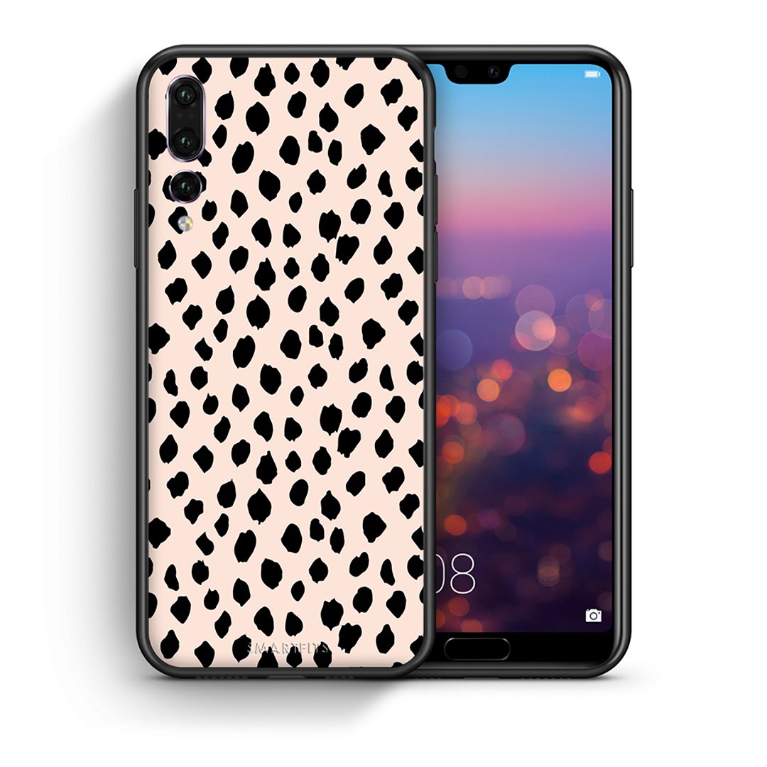 Θήκη Huawei P20 Pro New Polka Dots από τη Smartfits με σχέδιο στο πίσω μέρος και μαύρο περίβλημα | Huawei P20 Pro New Polka Dots case with colorful back and black bezels