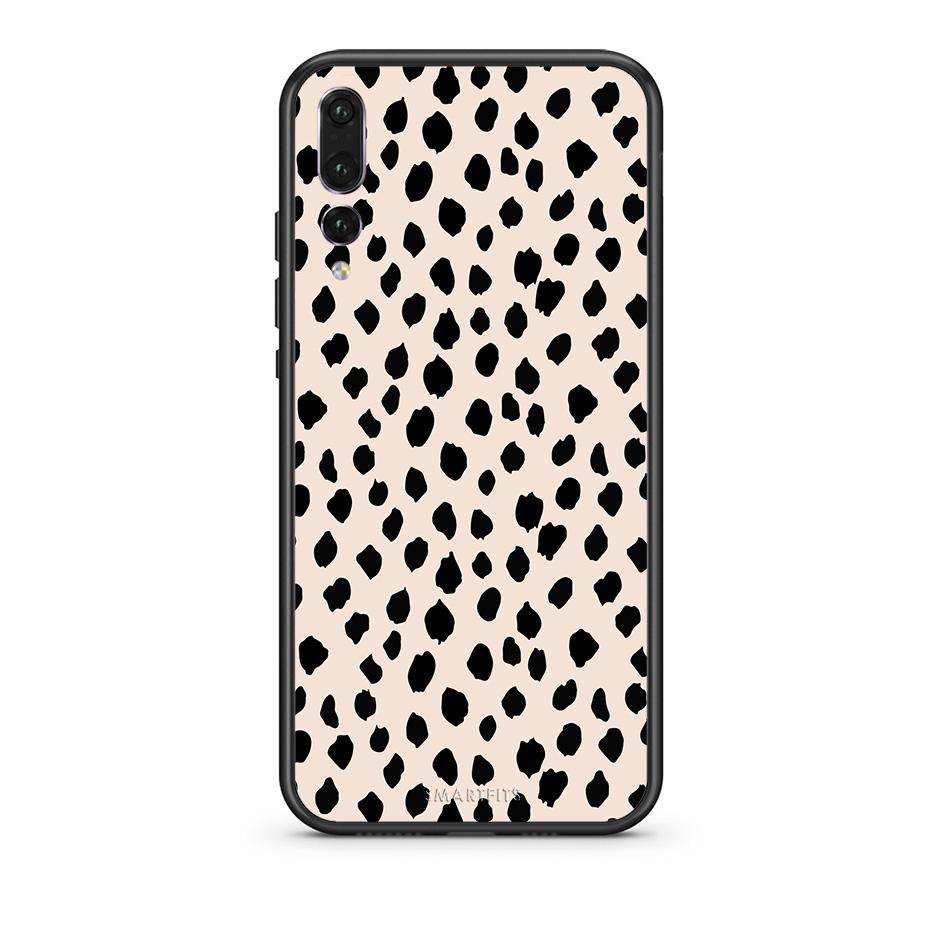 huawei p20 pro New Polka Dots θήκη από τη Smartfits με σχέδιο στο πίσω μέρος και μαύρο περίβλημα | Smartphone case with colorful back and black bezels by Smartfits
