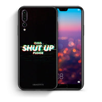 Thumbnail for Θήκη Huawei P20 Pro OMG ShutUp από τη Smartfits με σχέδιο στο πίσω μέρος και μαύρο περίβλημα | Huawei P20 Pro OMG ShutUp case with colorful back and black bezels