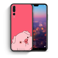 Thumbnail for Θήκη Αγίου Βαλεντίνου Huawei P20 Pro Pig Love 1 από τη Smartfits με σχέδιο στο πίσω μέρος και μαύρο περίβλημα | Huawei P20 Pro Pig Love 1 case with colorful back and black bezels