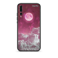 Thumbnail for huawei p20 pro Pink Moon Θήκη από τη Smartfits με σχέδιο στο πίσω μέρος και μαύρο περίβλημα | Smartphone case with colorful back and black bezels by Smartfits