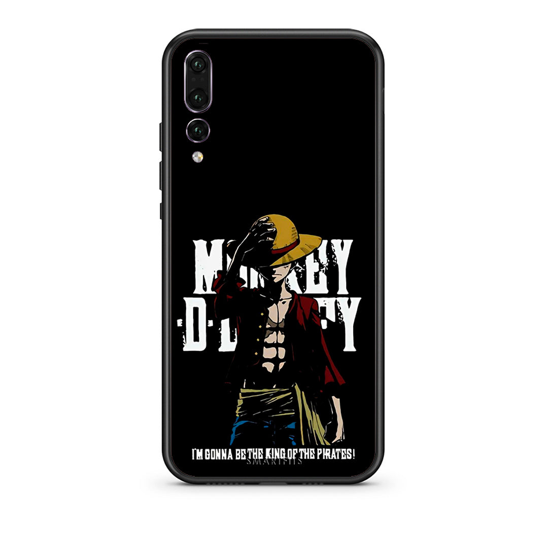 huawei p20 pro Pirate King θήκη από τη Smartfits με σχέδιο στο πίσω μέρος και μαύρο περίβλημα | Smartphone case with colorful back and black bezels by Smartfits