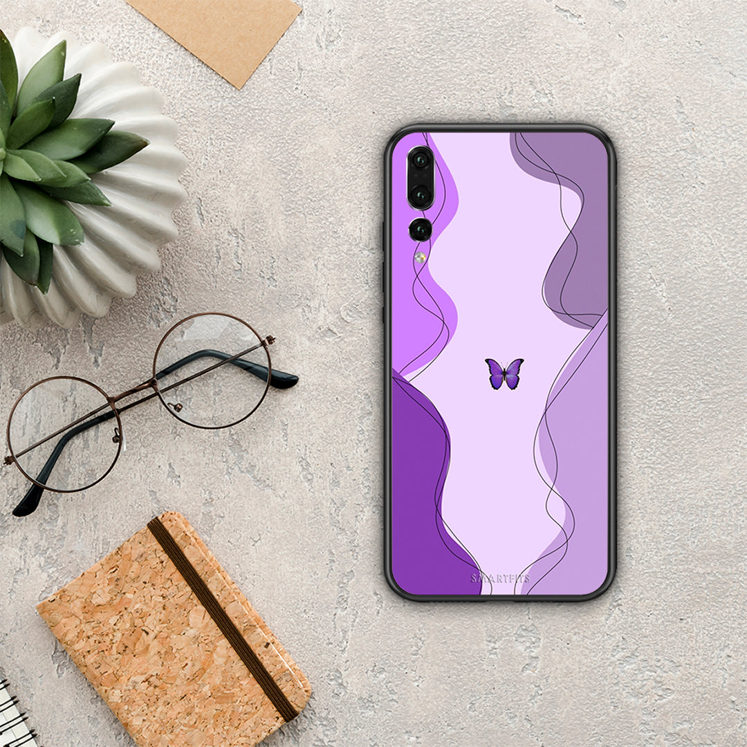 Purple Mariposa - Huawei P20 Pro case