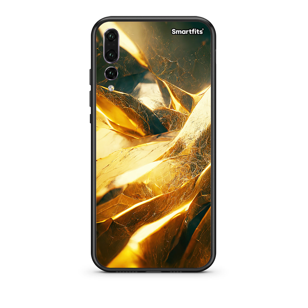 huawei p20 pro Real Gold θήκη από τη Smartfits με σχέδιο στο πίσω μέρος και μαύρο περίβλημα | Smartphone case with colorful back and black bezels by Smartfits