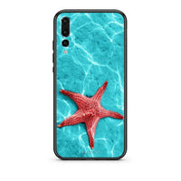 Thumbnail for huawei p20 pro Red Starfish Θήκη από τη Smartfits με σχέδιο στο πίσω μέρος και μαύρο περίβλημα | Smartphone case with colorful back and black bezels by Smartfits