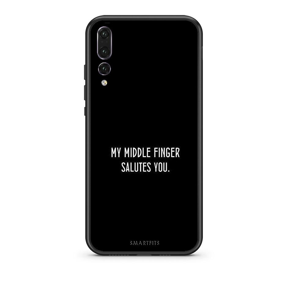 huawei p20 pro Salute θήκη από τη Smartfits με σχέδιο στο πίσω μέρος και μαύρο περίβλημα | Smartphone case with colorful back and black bezels by Smartfits