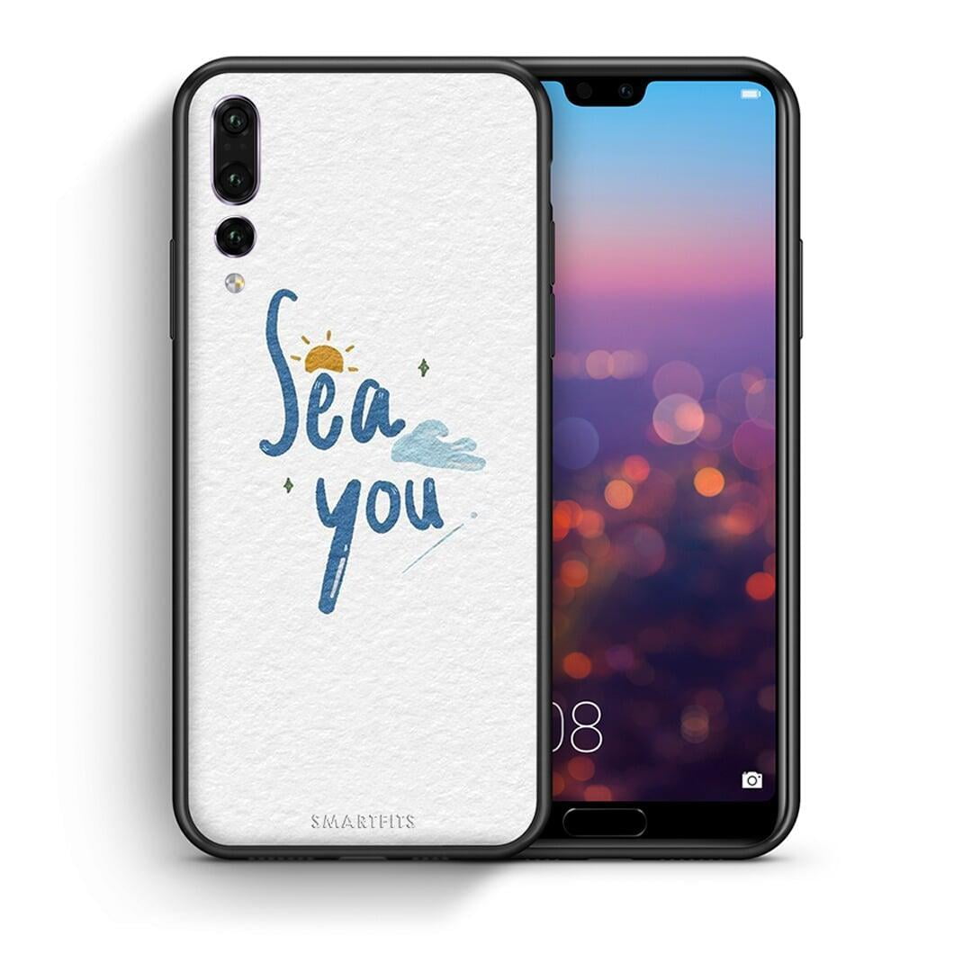 Θήκη Huawei P20 Pro Sea You από τη Smartfits με σχέδιο στο πίσω μέρος και μαύρο περίβλημα | Huawei P20 Pro Sea You case with colorful back and black bezels