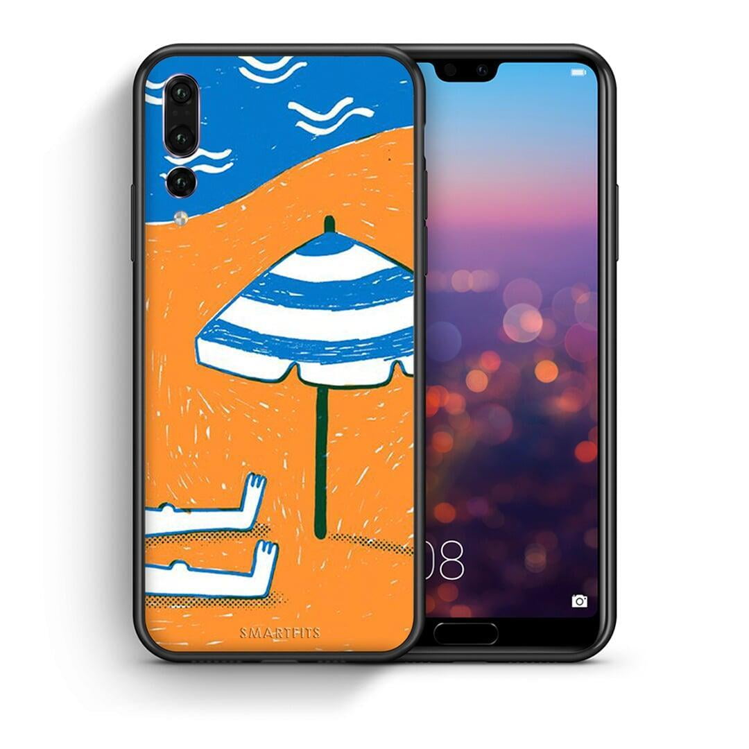 Θήκη Huawei P20 Pro Summering από τη Smartfits με σχέδιο στο πίσω μέρος και μαύρο περίβλημα | Huawei P20 Pro Summering case with colorful back and black bezels