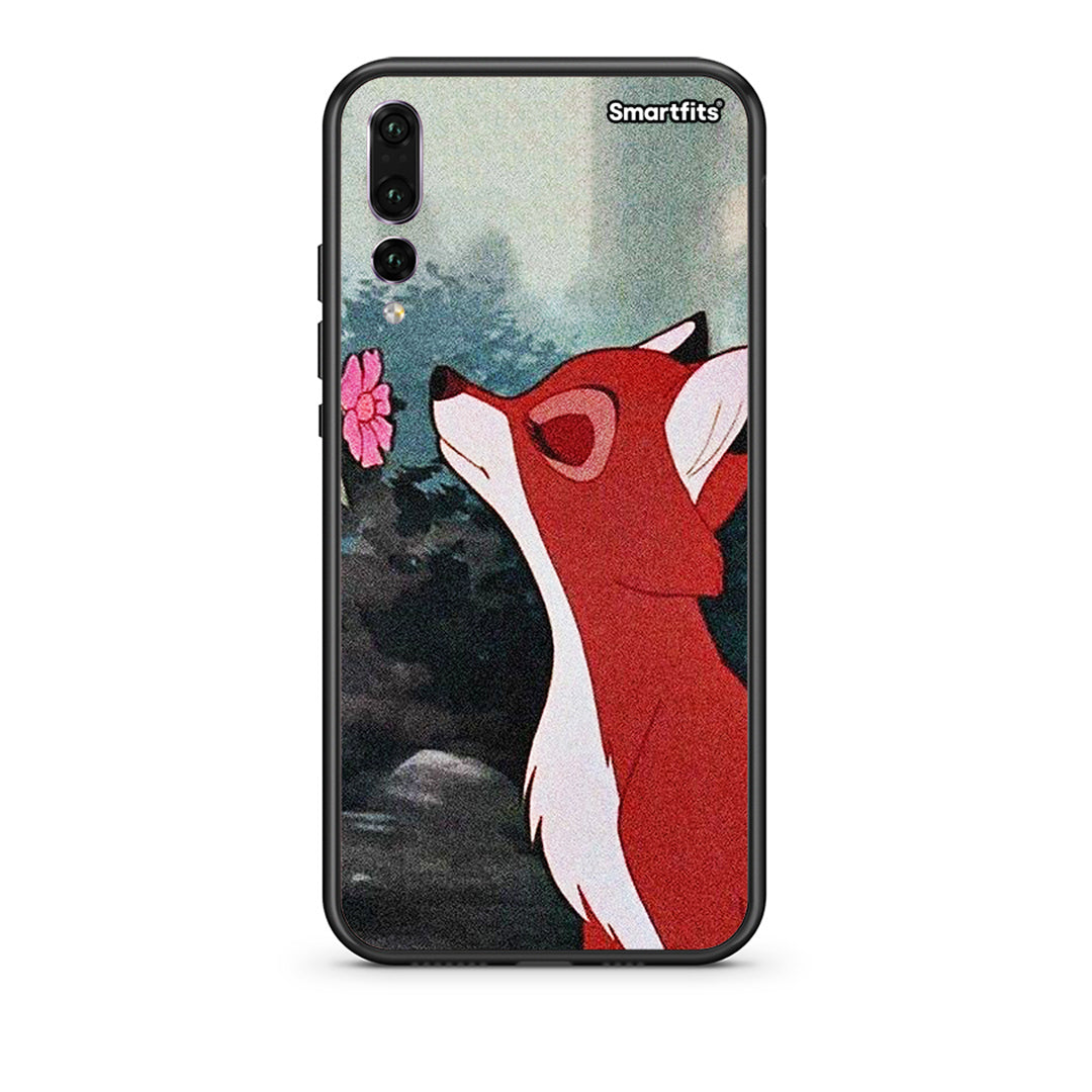 huawei p20 pro Tod And Vixey Love 2 θήκη από τη Smartfits με σχέδιο στο πίσω μέρος και μαύρο περίβλημα | Smartphone case with colorful back and black bezels by Smartfits