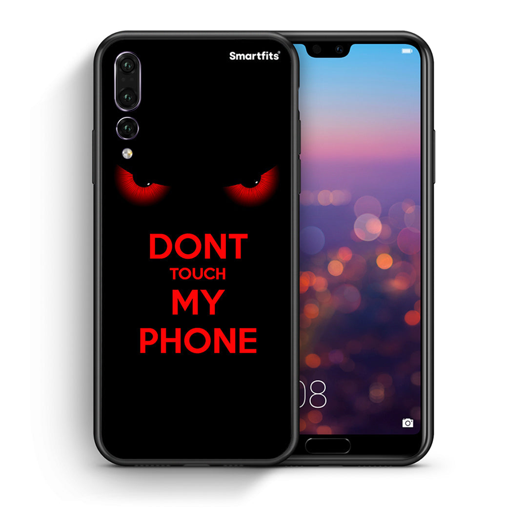 Θήκη Huawei P20 Pro Touch My Phone από τη Smartfits με σχέδιο στο πίσω μέρος και μαύρο περίβλημα | Huawei P20 Pro Touch My Phone case with colorful back and black bezels