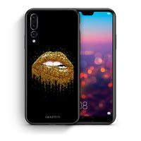 Thumbnail for Θήκη Huawei P20 Pro Golden Valentine από τη Smartfits με σχέδιο στο πίσω μέρος και μαύρο περίβλημα | Huawei P20 Pro Golden Valentine case with colorful back and black bezels