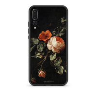 Thumbnail for huawei p20 pro Vintage Roses θήκη από τη Smartfits με σχέδιο στο πίσω μέρος και μαύρο περίβλημα | Smartphone case with colorful back and black bezels by Smartfits