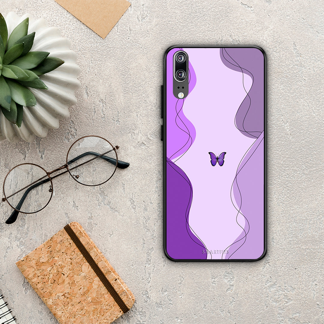 Purple Mariposa - Huawei P20 case