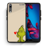 Thumbnail for Θήκη Huawei P20 Xmas Grinch από τη Smartfits με σχέδιο στο πίσω μέρος και μαύρο περίβλημα | Huawei P20 Xmas Grinch case with colorful back and black bezels