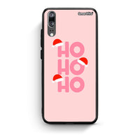 Thumbnail for Huawei P20 Xmas Ho Ho Ho θήκη από τη Smartfits με σχέδιο στο πίσω μέρος και μαύρο περίβλημα | Smartphone case with colorful back and black bezels by Smartfits