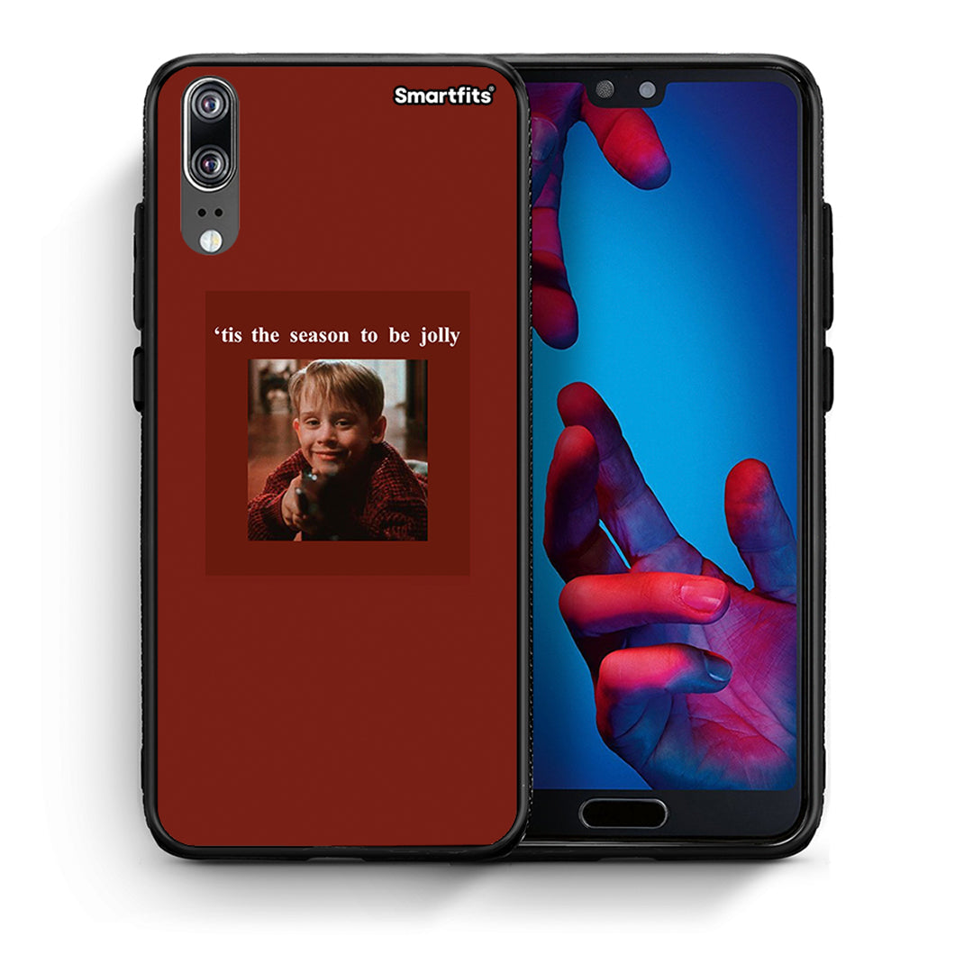 Θήκη Huawei P20 Xmas Ultimate Spirit από τη Smartfits με σχέδιο στο πίσω μέρος και μαύρο περίβλημα | Huawei P20 Xmas Ultimate Spirit case with colorful back and black bezels