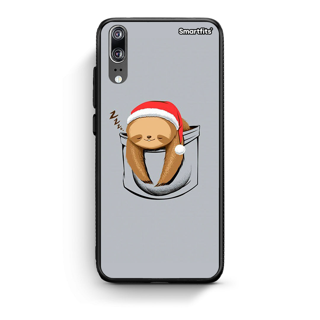 Huawei P20 Xmas Zzzz θήκη από τη Smartfits με σχέδιο στο πίσω μέρος και μαύρο περίβλημα | Smartphone case with colorful back and black bezels by Smartfits