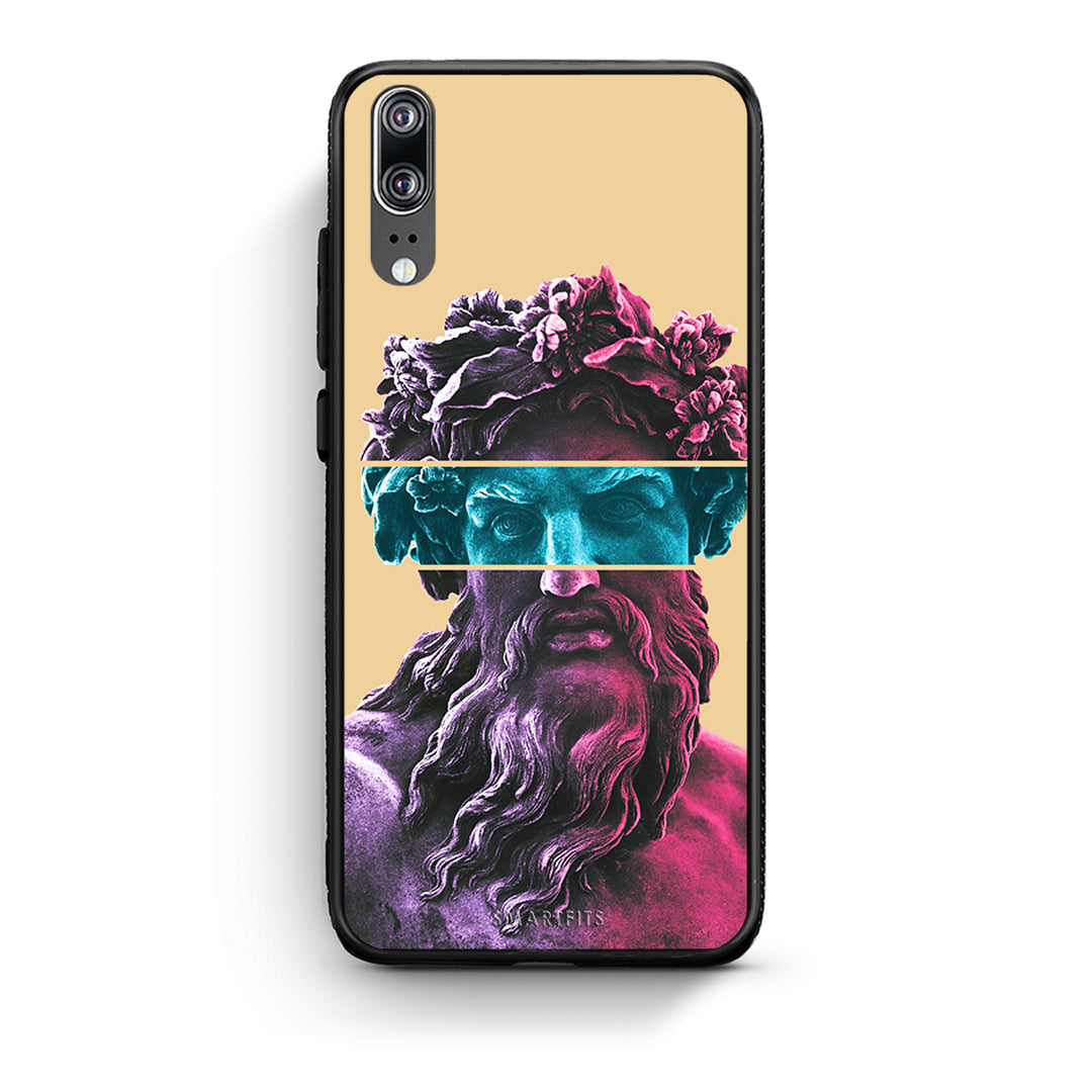 Huawei P20 Zeus Art Θήκη Αγίου Βαλεντίνου από τη Smartfits με σχέδιο στο πίσω μέρος και μαύρο περίβλημα | Smartphone case with colorful back and black bezels by Smartfits