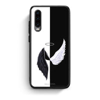 Thumbnail for Huawei P30 Angels Demons θήκη από τη Smartfits με σχέδιο στο πίσω μέρος και μαύρο περίβλημα | Smartphone case with colorful back and black bezels by Smartfits