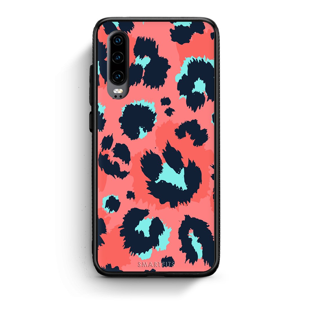 22 - Huawei P30  Pink Leopard Animal case, cover, bumper