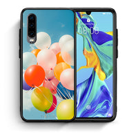 Thumbnail for Θήκη Huawei P30 Colorful Balloons από τη Smartfits με σχέδιο στο πίσω μέρος και μαύρο περίβλημα | Huawei P30 Colorful Balloons case with colorful back and black bezels