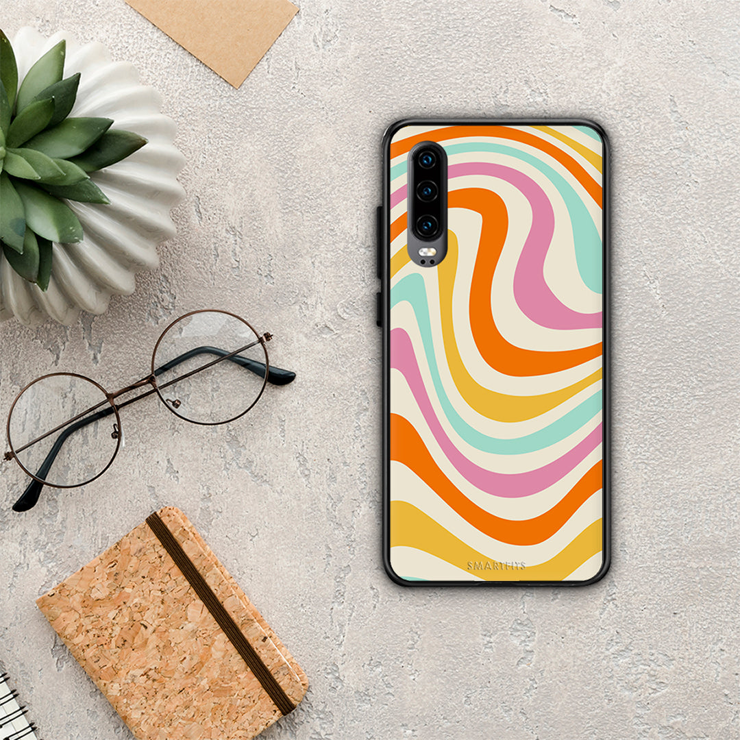 Colorful Waves - Huawei P30 case