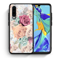 Thumbnail for Θήκη Huawei P30 Bouquet Floral από τη Smartfits με σχέδιο στο πίσω μέρος και μαύρο περίβλημα | Huawei P30 Bouquet Floral case with colorful back and black bezels