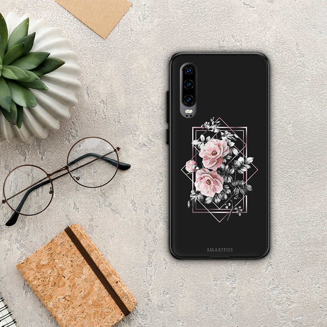 Flower Frame - Huawei P30 case