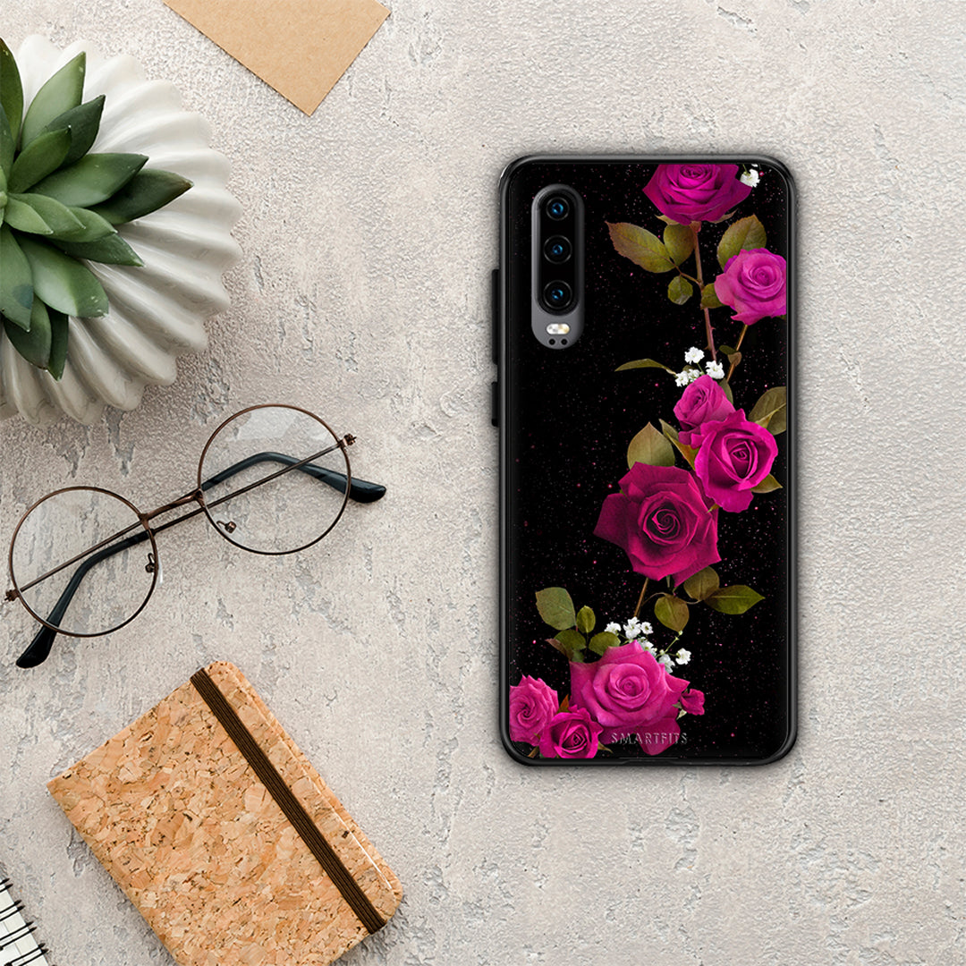 Flower Red Roses - Huawei P30 case