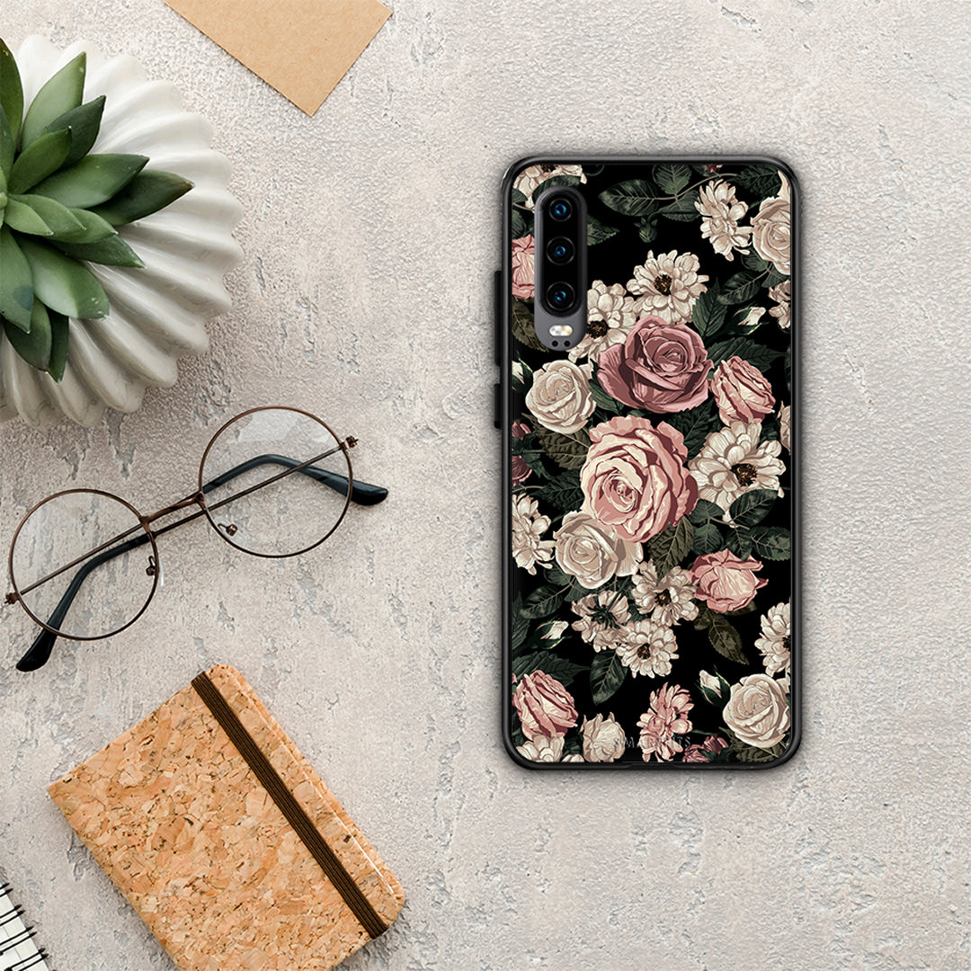 Flower Wild Roses - Huawei P30 case