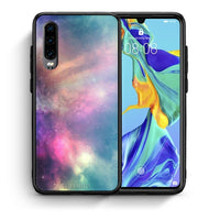 Thumbnail for Θήκη Huawei P30 Rainbow Galaxy από τη Smartfits με σχέδιο στο πίσω μέρος και μαύρο περίβλημα | Huawei P30 Rainbow Galaxy case with colorful back and black bezels