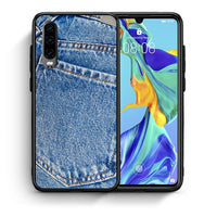 Thumbnail for Θήκη Huawei P30 Jeans Pocket από τη Smartfits με σχέδιο στο πίσω μέρος και μαύρο περίβλημα | Huawei P30 Jeans Pocket case with colorful back and black bezels