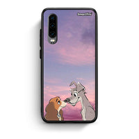 Thumbnail for Huawei P30 Lady And Tramp θήκη από τη Smartfits με σχέδιο στο πίσω μέρος και μαύρο περίβλημα | Smartphone case with colorful back and black bezels by Smartfits