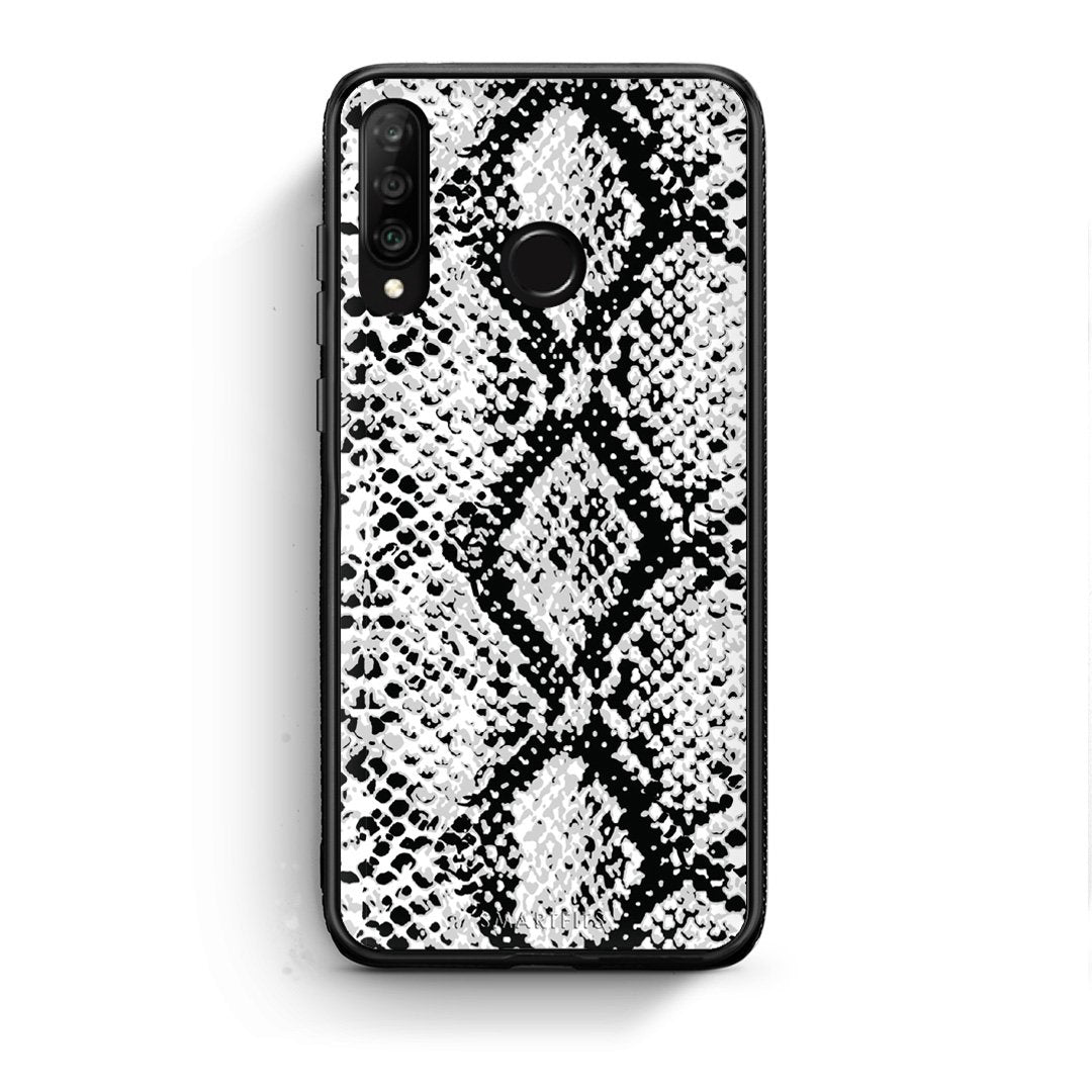 24 - Huawei P30 Lite  White Snake Animal case, cover, bumper