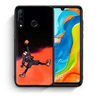 Thumbnail for Θήκη Huawei P30 Lite Basketball Hero από τη Smartfits με σχέδιο στο πίσω μέρος και μαύρο περίβλημα | Huawei P30 Lite Basketball Hero case with colorful back and black bezels