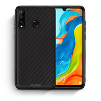 Thumbnail for Θήκη Huawei P30 Lite Carbon Black από τη Smartfits με σχέδιο στο πίσω μέρος και μαύρο περίβλημα | Huawei P30 Lite Carbon Black case with colorful back and black bezels