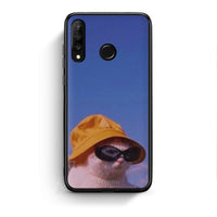Thumbnail for Huawei P30 Lite Cat Diva θήκη από τη Smartfits με σχέδιο στο πίσω μέρος και μαύρο περίβλημα | Smartphone case with colorful back and black bezels by Smartfits